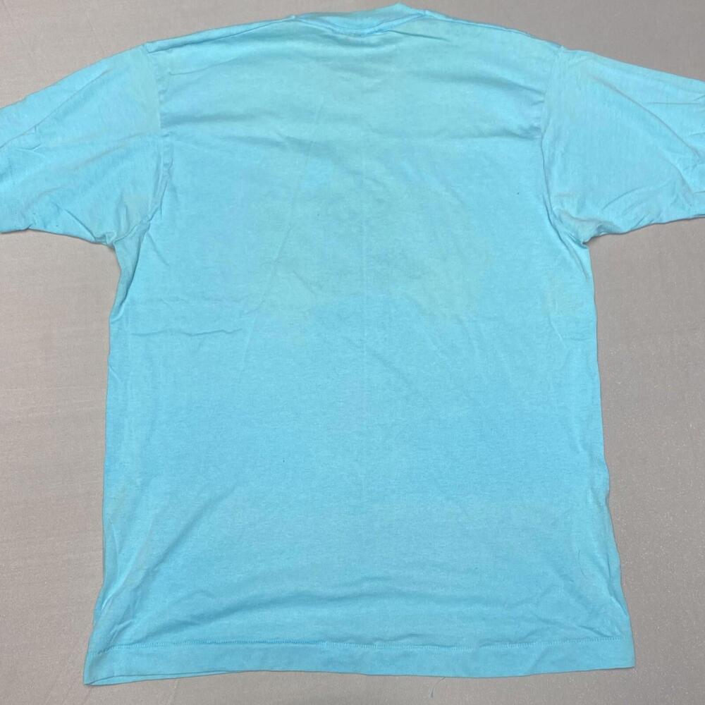 VTG Military Shirt 1st Nebraska Volunteer Infantry Med Turquoise Single Stitch - Picture 7 of 7